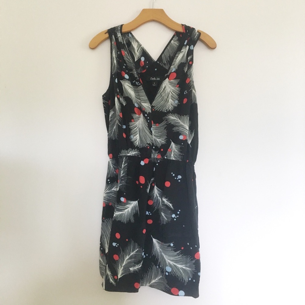 Charlie Jade Black Feather Dress